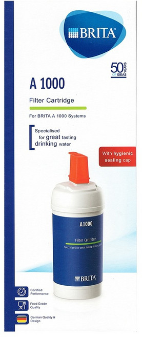 BRITA MYPURE A1 櫥下型濾水器濾芯, 1個, A1000長效型濾水芯