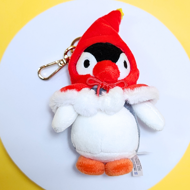 BSC 핑구 겨울망토 키링 핑가 인형 자동차키링 가방키링 트리장식 트리소품, 1개, 2. 핑가 겨울망토키링, 10cm