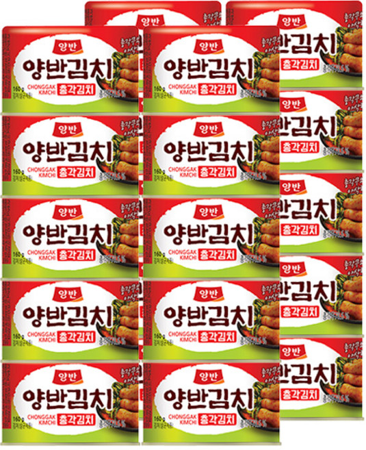 동원 양반 캔 총각김치 160g, 20개