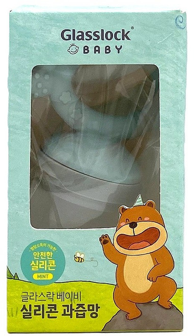 글라스락 베이비 실리콘 과즙망, 1개, 민트