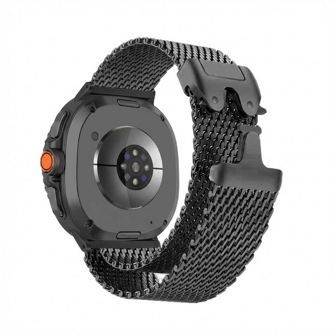 갤럭시워치8 7 6 5 4 클래식 호환 패러슈트 밀레니즈루프 스트랩, 블랙, 1개