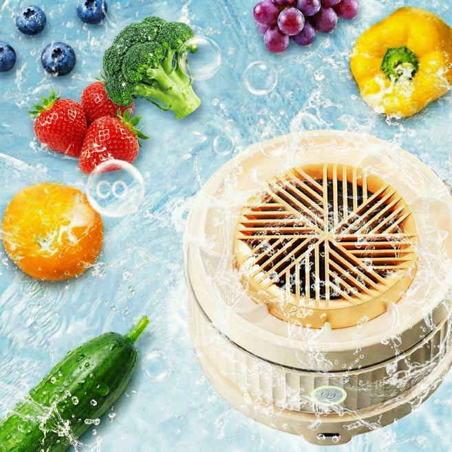 WoWo 식품정화기 신선도 유지 청과 자동 세척기 무선 휴대 가능, GSJ-525