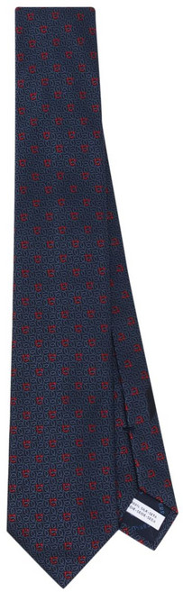 페라가모 간치니 자카드 넥타이