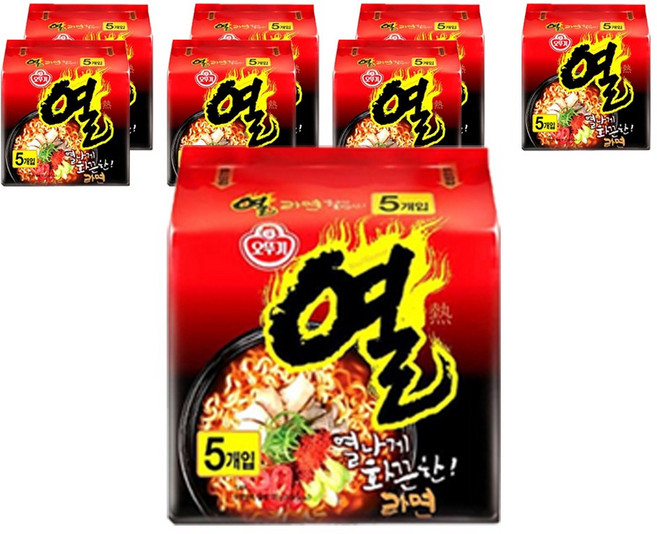 열라면 5개입, 8개