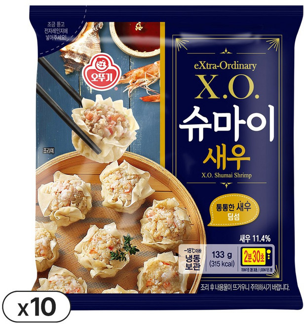 오뚜기 X.O. 슈마이 새우, 10개, 133g
