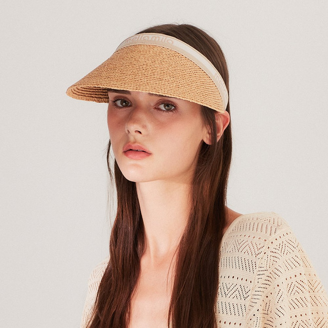 멜라밀라 아이린 라피아 썬바이저 썬캡 (4colors)