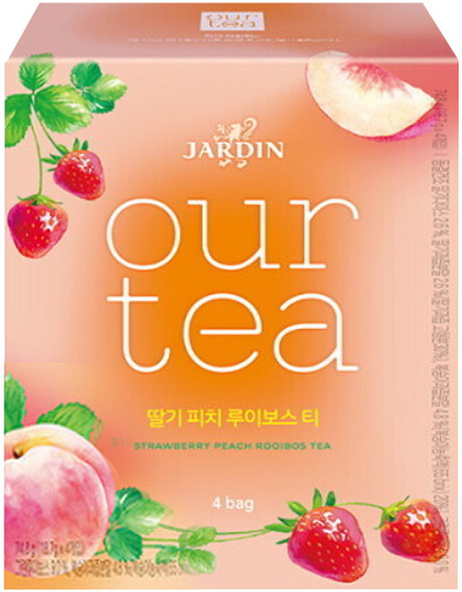 [더음료]쟈뎅 아워티 딸기 피치 루이보스 티 4p, 단품