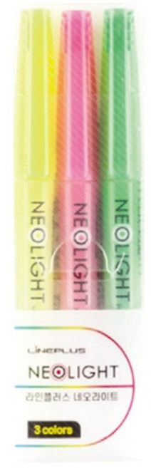 라인플러스)네오라이트형광펜(3색세트) 24개