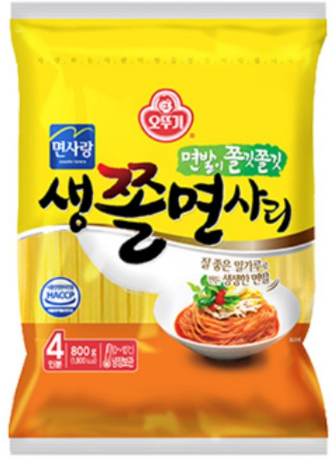 오뚜기 생쫄면사리(4인) 800g, 1개