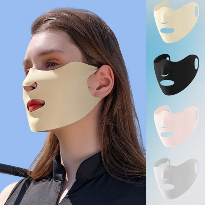 햇빛 골프 마스크 가리는 가리개 얼굴 등산 안면 썬 차단, 상세페이지 참조, 1개