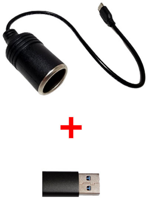 포텐슈 C타입 자동차 시거잭 전원 변환기 12V 3A 36W, 1개, 1구