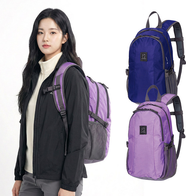 콜핑 아웃도어 소형 등산가방 공용 등산배낭, LPURPLE