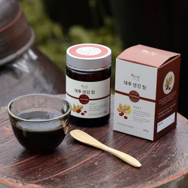 나눔숲쿱[대추생강청 1병 300g 명절 선물세트]대박 유경식품 국내산 떠먹는 간편 건강식, 1개, 300ml