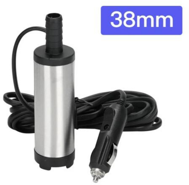 농업용펌프 모터양수기 배관펌프 12 12 220V 자동차 용 전기 잠수정 오일 펌프 디젤 등유 연료 이송 물 흡입 12 24 볼트, 38mm white car, 24V, 1개