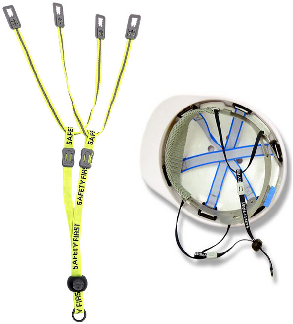 보냄 안전모 턱끈, 그린, 1개