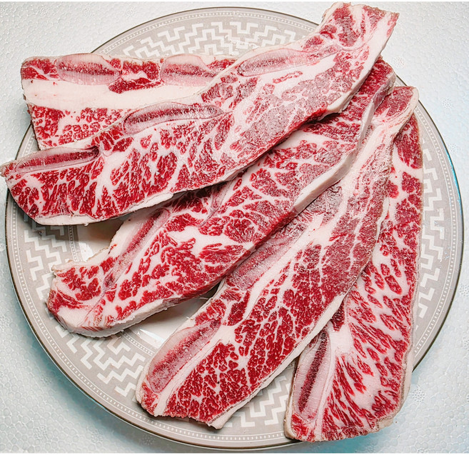 [행복미트] 미국산 초이스등급 LA갈비 1cm 절단 소고기 꽃갈비 찜용 구이용 2kg [당일발송], 1kg, 2개