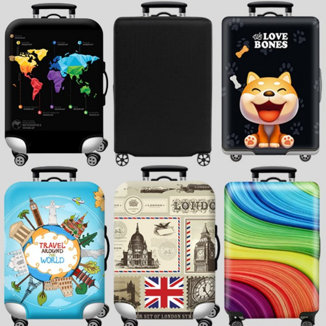 캐리어 커버 스판 24인치 28인치 케이스 보호 덮개 생활 방수 랩핑 항공 기내용 여행용