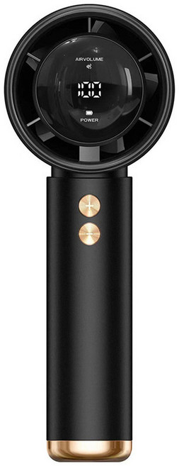 USB行動式高速手持迷你風扇 LED風量數字顯示, 黑色16.5*8.5*7cm, 高速風扇原廠高品質