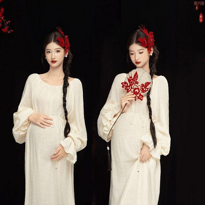 블랙 만삭 촬영 옷 주수 투피스 사진 오프숄더 임산부, 11번 드레스