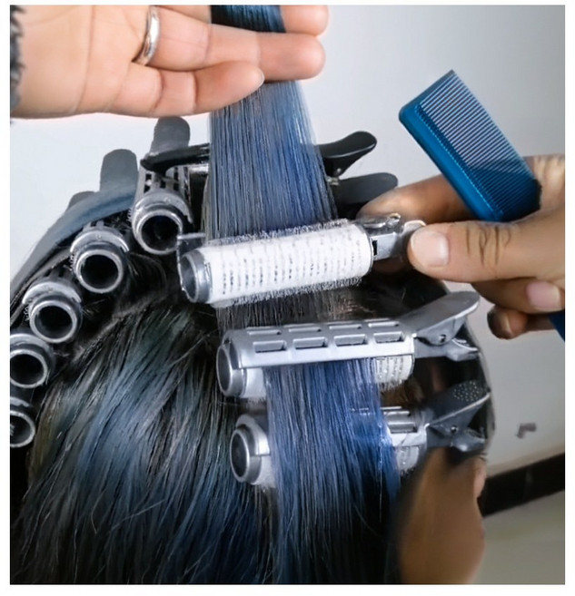 개꿀굿즈 집게형 뿌리펌롯드 뿌리 볼륨 구르프, 라지, 1세트, 그레이