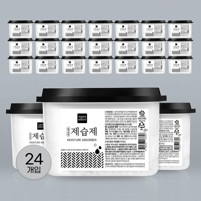 가성비가브랜드다 습기타파 대용량제습제 280g 12개입+12개입 / 옷장제습제 신발장 서랍장 습기제거