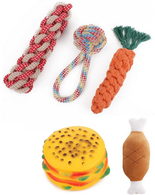 대형견 강아지 장난감 세트 5P 다양한 구성, 5개