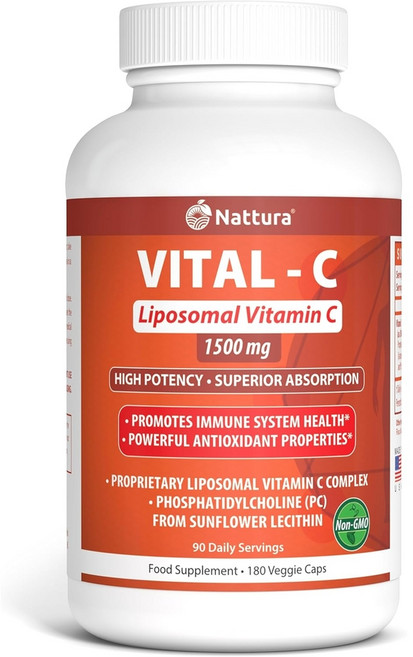 리포좀 비타민C 1500mg 180캡슐 포스파티딜세린 ps 함유, 1개, 180정