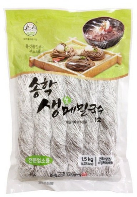 송학식품 생메밀국수, 1.5kg, 2개