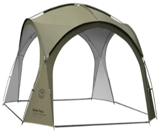 ShineTrip 穹頂天幕 露營客廳帳, 穹頂天幕-風隱綠, 風隱綠