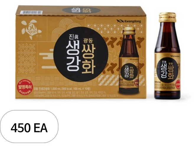 광동제약 진생강 쌍화, 100ml, 450개