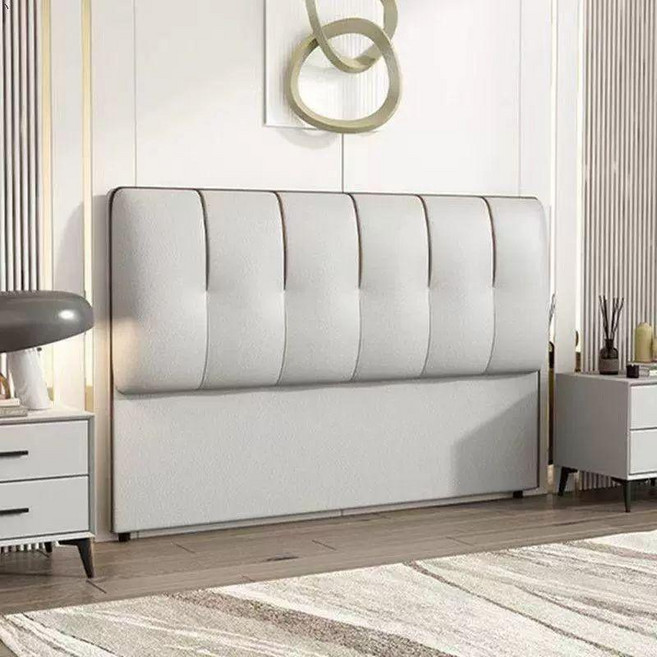 침대 헤드 보드 머리 받침대 보호 벽 베드 쿠션 프레임, 1.2m 길이 - 라이트그레이