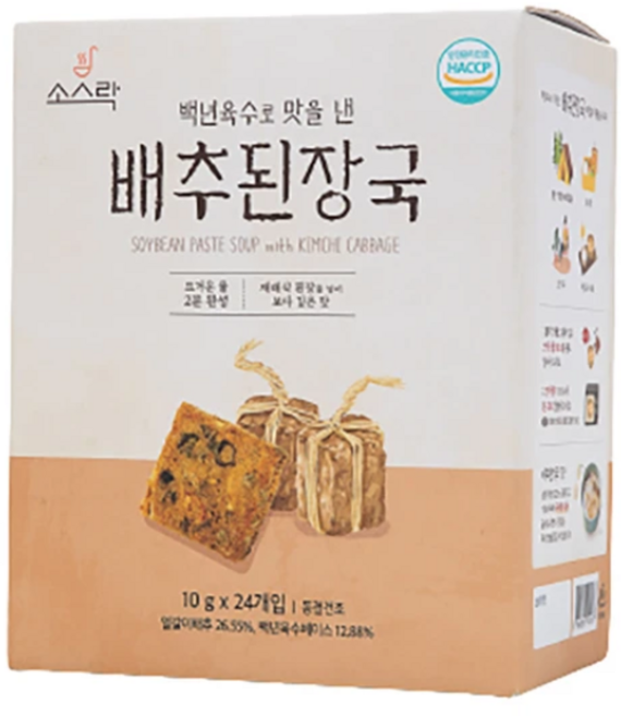 코스트코 소스락 백년육수로 맛을 낸 즉석국 10g x 24개 / 배추된장국, 240g, 1개