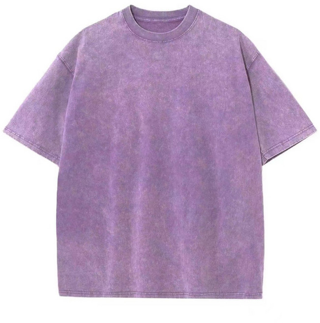 ATSTYLE 重磅純棉素T 寬鬆落肩圓領短袖上衣