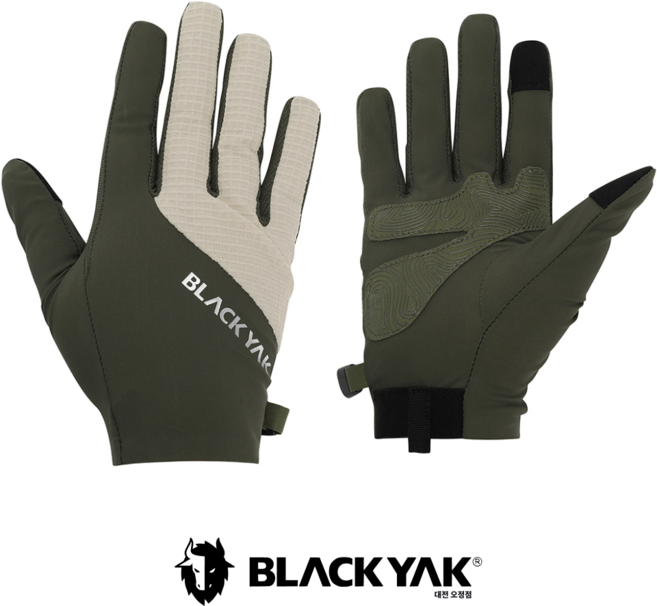 블랙야크 여름 등산 장갑 메쉬 스트레치 논슬립 남녀공용 카키 2BYGVSU902
