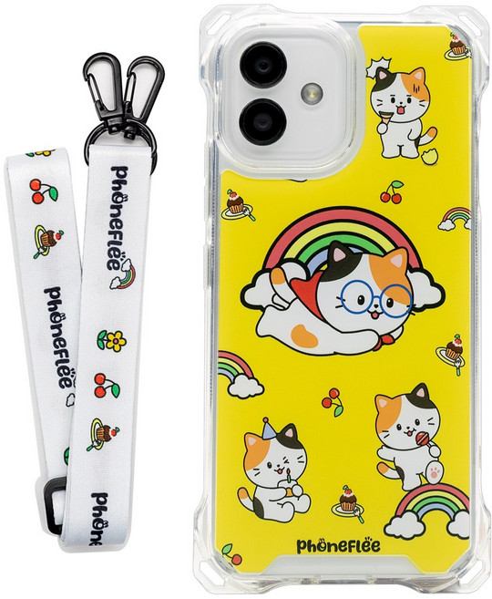 폰플리 범퍼 스트랩 목걸이 휴대폰 케이스