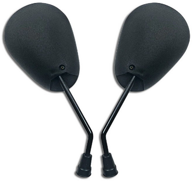 오토바이 바이크 하나로 만능 BACK MIRROR 백미러 사이드미러 거울 검정 블랙, 10mm, 1개