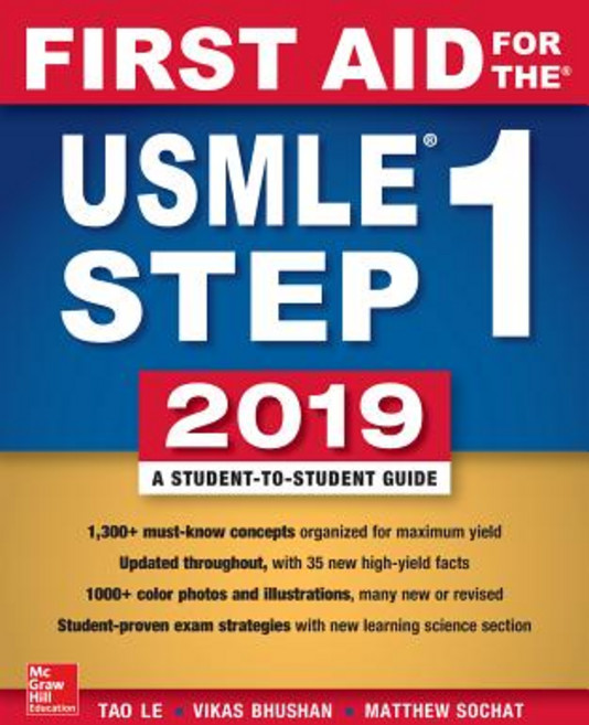First Aid for the USMLE Step 1 2019 Twenty-Ninth Edition, McGraw-Hill Education / Medical