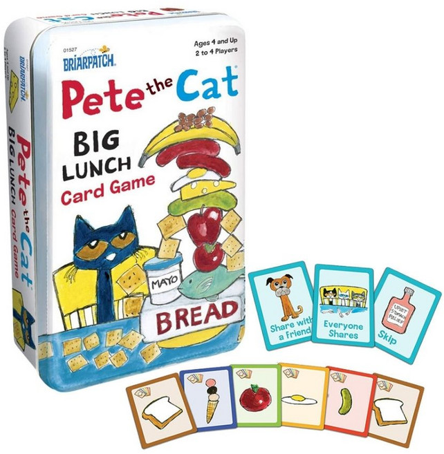 Briarpatch Pete the Cat BIG LUNCH Card Game 皮皮貓的豪華午餐益智卡牌桌遊