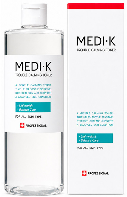 메디케이 트러블 카밍 토너 대용량 500ml 어성초 여드름 진정 수분 보습, 1개