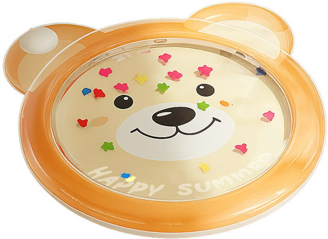 키즈브릭스 찰랑찰랑 유아 놀이용 워터 매트, 1개, 브라운