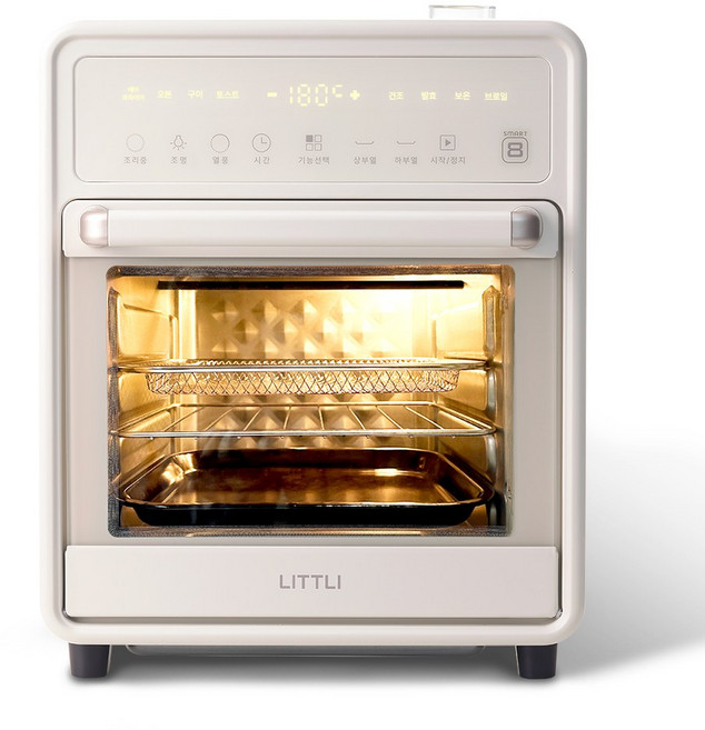 리틀리 오븐형 수분에어프라이어 20L 3단 대용량 그릴 스팀요리 MAM-01W