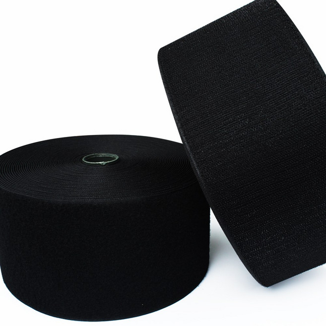 찍찍이테이프 봉제형10cm 보슬이+까슬이세트10y 암 수 벨크로, 봉제형 10cm-블랙(10y) 세트, 1개