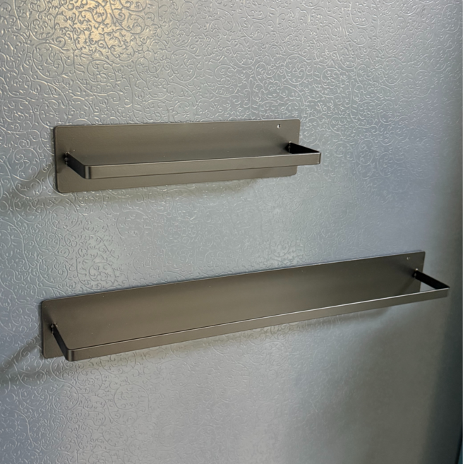 슈랜헤이 현관문 슬리퍼 우산 자석거치대 대소형 2종, 1세트, 블랙