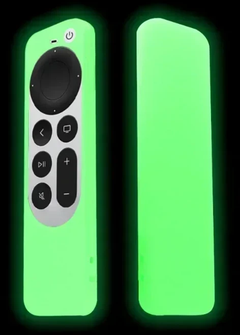 Apple TV 4K 2021 용 원격 보호 쉘 실리콘 케이스 6Th 제어 커버 충격 방지 방진, 01 Luminous green