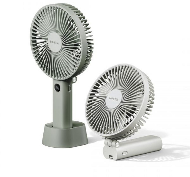 루메나 빅팬 휴대용 탁상용 폴더블 선풍기 FAN PRO MAX V, FAN PRO MAX V 더스티그린