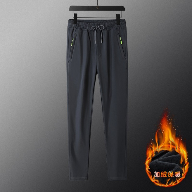 Seven7- 戶外衝鋒褲 石墨烯內膽加絨保暖登山長褲 防水防風 2024新款 男款灰色 3XL