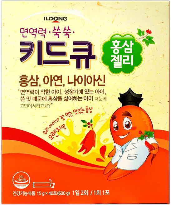 일동제약 키드큐 홍삼젤리, 15g, 1개