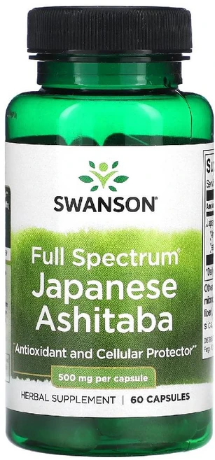 스완슨 일본 신선초 Japanese Ashitaba 500mg 캡슐 60정, 1개 - 쿠팡