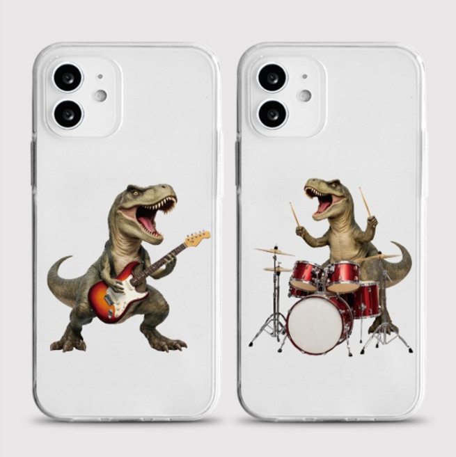 [젤리 공룡밴드]커플케이스 아이폰17 16 15 14 13 12 프로 미니 에어 갤럭시s26 s25 s24 s23 s22 a24 맥세이프 선물