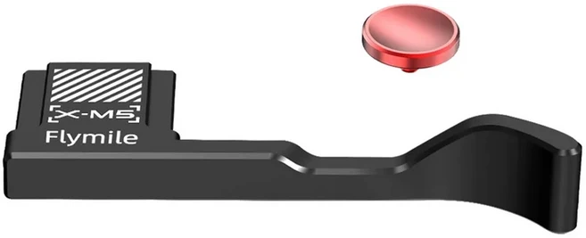 1/2개 금속 썸 그립 (셔터 릴리즈 버튼 포함) 알루미늄 내장 실리콘 패드 후지필름 XM5용 슈, 01   Mainland, 02 1Pcs Black